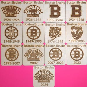 Boston Bruins 13pc wooden coaster set