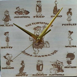 Barney Clock - Etsy