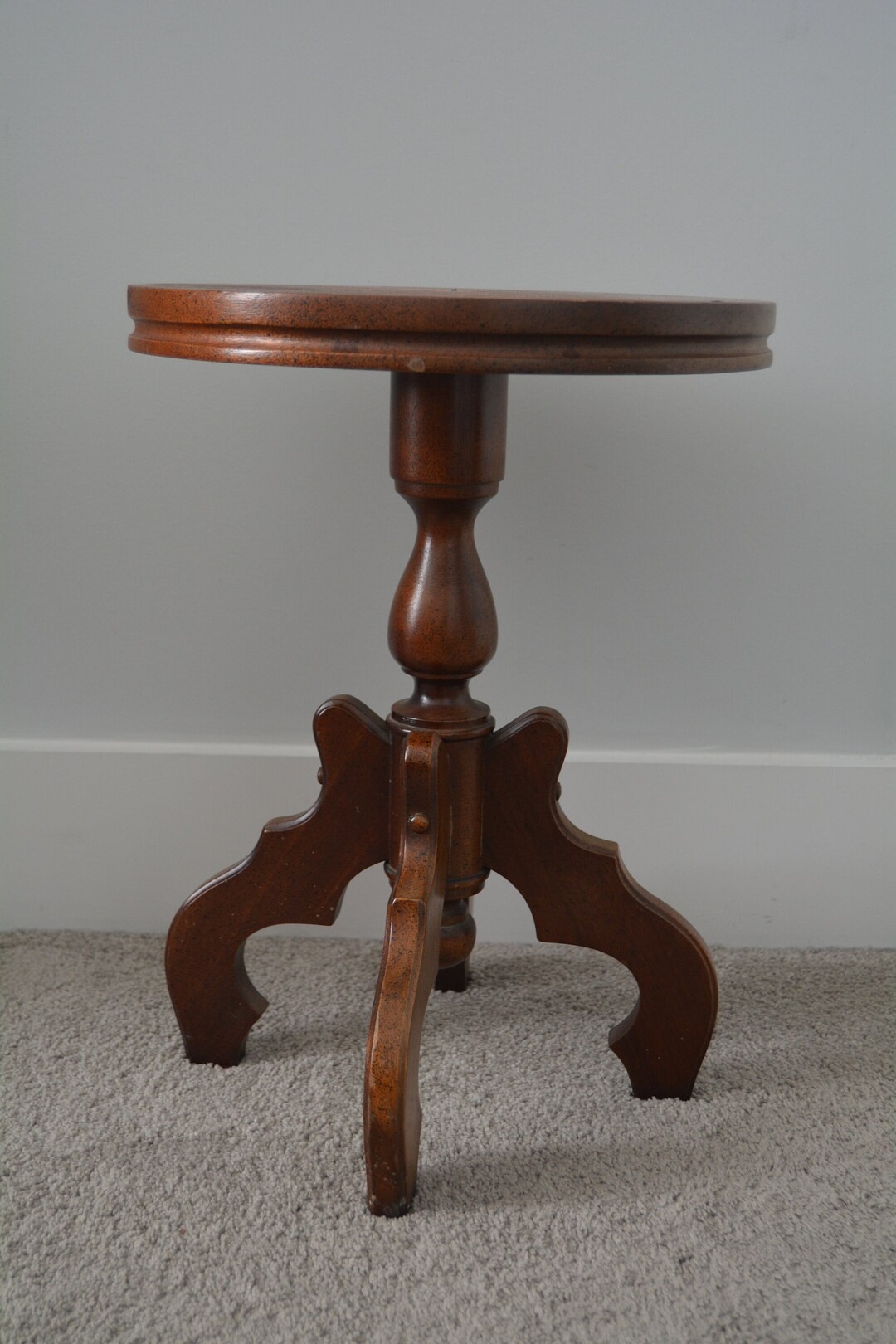 Vintage Wood Side Table Etsy