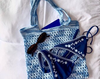 Handmade Crochet Beach Bag|| Medium Tote