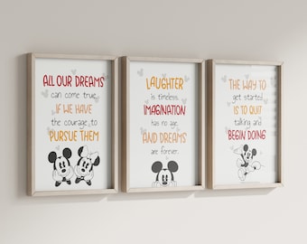 Vintage Micky Maus Drucke: Inspirierende Kinderzimmer Deko (Digitaler Download)