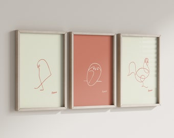 IKEA ピカソ動物の線画5枚セット IKEA ピカソ動物の線画5枚セット - メルカリ
