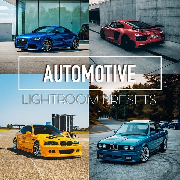 25+ Automotive Lightroom Presets Mobile & Desktop, Minimal Filters, Instagram Aesthetic, Car Photo Filters, Car, Bike, Street, Urban Preset