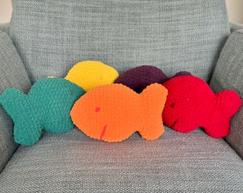 Colorful Fish Cracker Plushie - FINISHED TOY