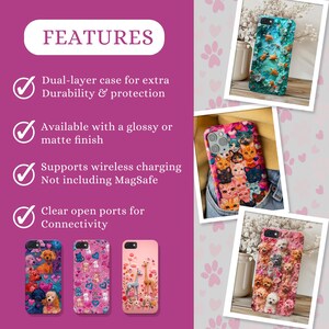 Ghost Halloween Phone Case Cute Ghosts Adorable Fall Autumn Casper Jack-o-lanterns Collage Trendy iPhone 17 16 15 14 13 Samsung bild 8