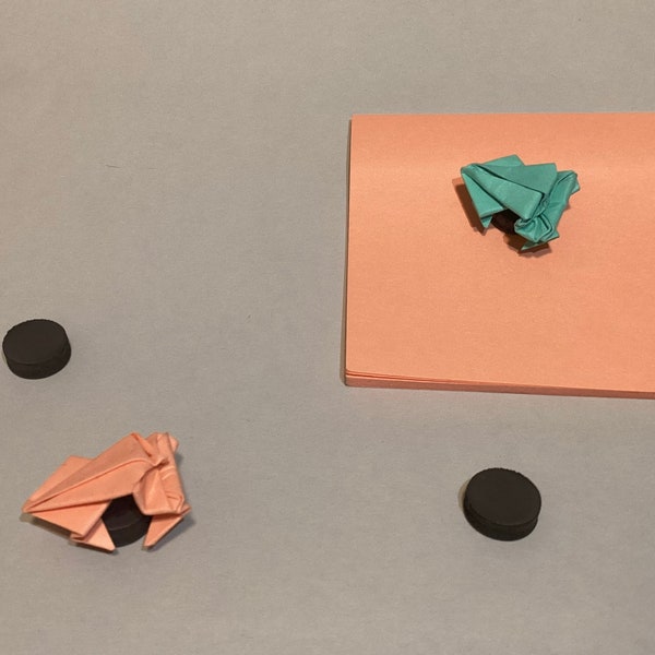 Hand Made Origami Frog Magnets