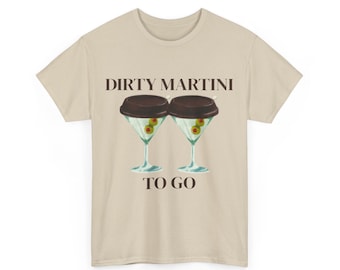 T-shirt Martini à emporter, haut pour les amateurs de Martini, cadeau cocktail amusant - Espresso