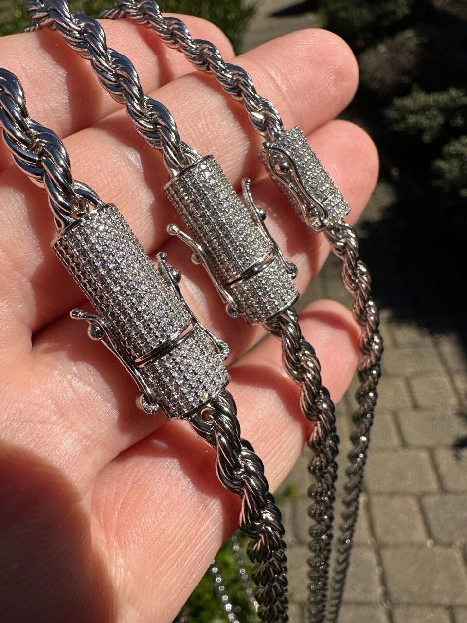 Moissanite Chain, Moissanite Cuban Link Chain - Helloice