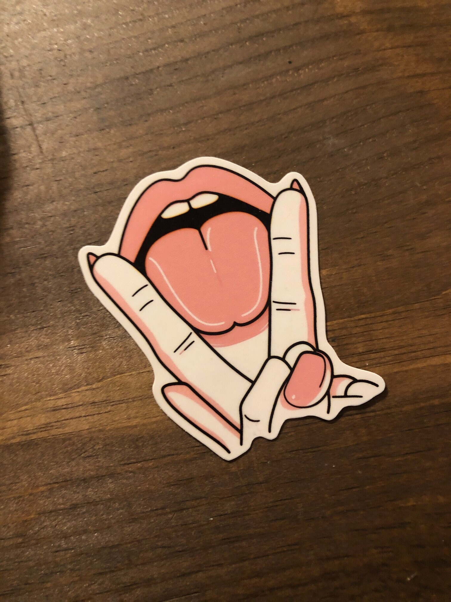 V Tongue, I Eat Pussy Sticker, Explicit Sticker, I Eat Pussy Waterproof