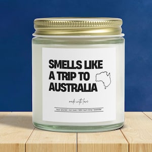 Australia Candle | Smells Like Candle | Australia Gift | Australian Decoration | Australia Trip Gift | Australia Vacation | Australia Travel