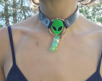 Alien kristallen choker