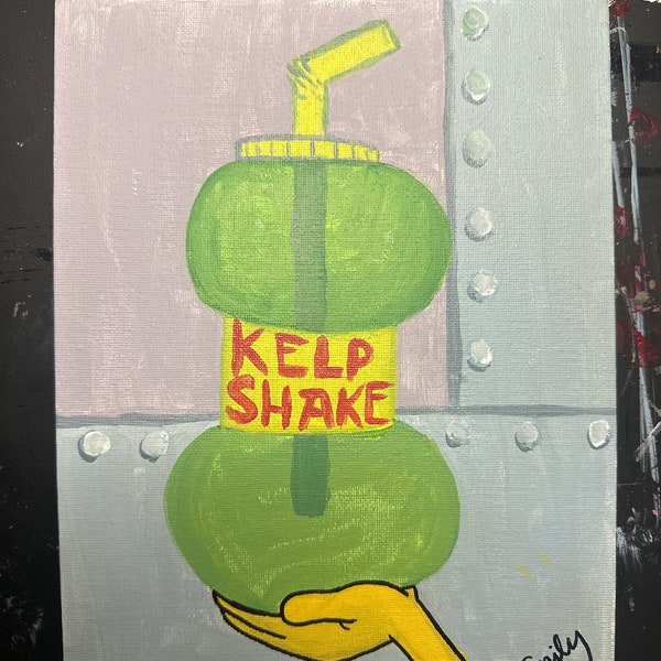 Spongebob Kelp Shake Bottle Etsy