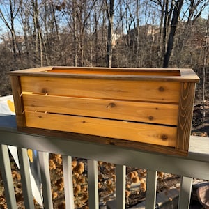 Cedar planter box, Indoor/outdoor planter box, Garden herb box, flowers, herbs, Planter box, farmhouse, rustic, planter