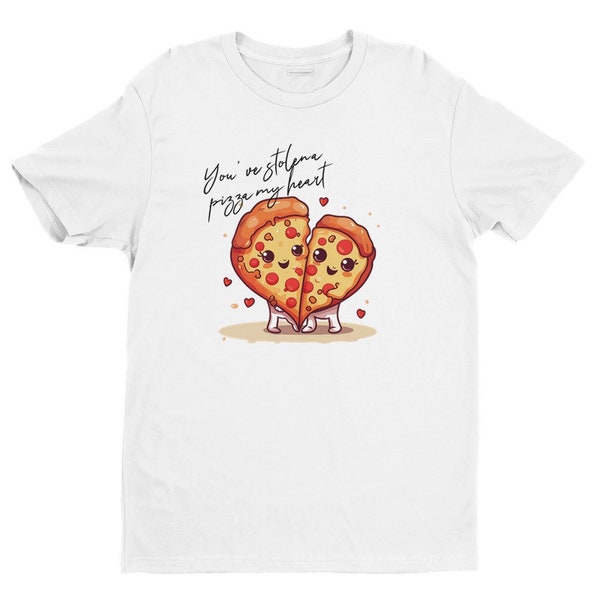 Valentijnsdag Pizza Mijn Hart T-shirt