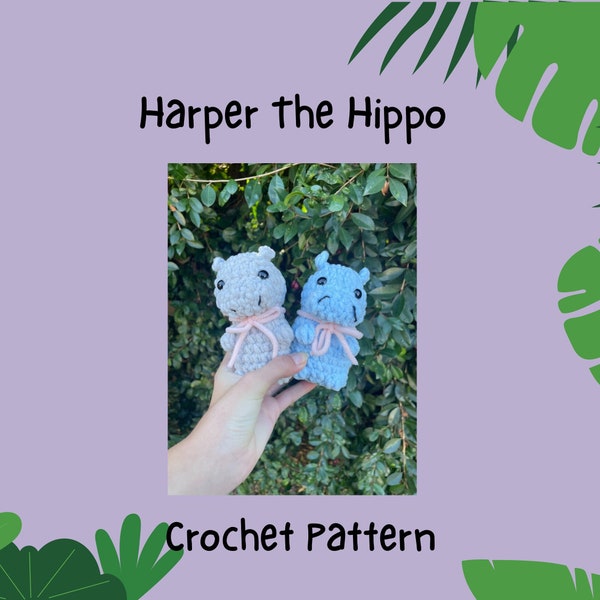 Hippo Crochet Pattern