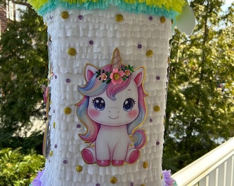 Piñata giratoria de  unicornio