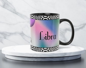 Libra Coffee Mug // Zodiac Tea Cup // Constellations in Space Gift