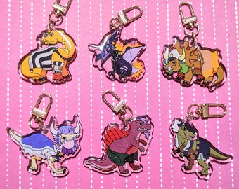 Dinosaur Acrylic Charm 2"