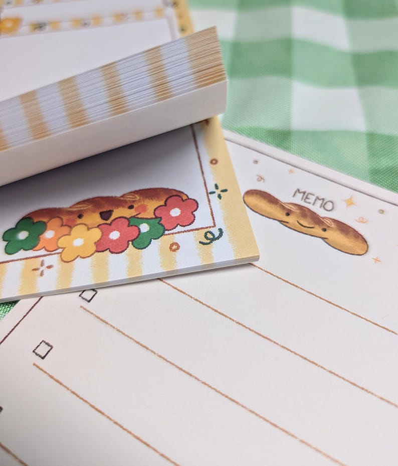 Bread Memo Pads - Etsy