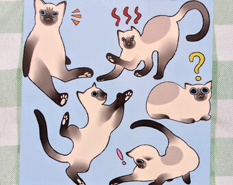Siamese Cat Art Print