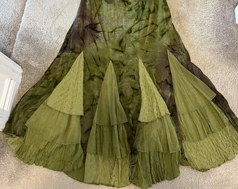 an unreal forestcore maxi skirt