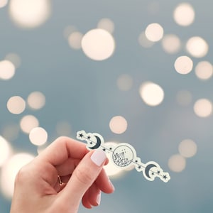 ACOTAR Velaris Moon & Stars sticker, 3 sizes to choose from, bookish sticker, Kindle sticker, laptop sticker, water bottle sticker