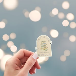 House of Wind Book Club sticker, 3 sizes to choose from, bookish sticker, Kindle sticker, laptop sticker, water bottle sticker