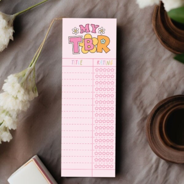 My TBR list bookmark, book lover, book lover gift, reader, booktok, cute bookmark, smut