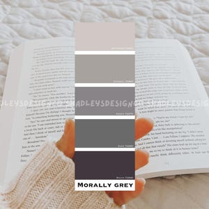 Morally Grey bookmark, book lover, book lover gift, reader, booktok, cute bookmark, smut, romance, fantasy, romantasy