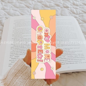One More Chapter bookmark, book lover, book lover gift, reader, booktok, cute bookmark, smut, romance, fantasy, romantasy