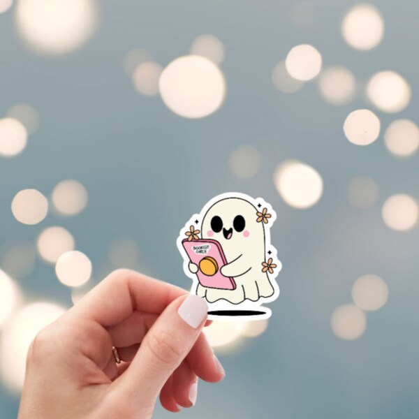 Boo-kish girlie sticker, 3 sizes to choose from, bookish sticker, Kindle sticker, laptop sticker, water bottle sticker