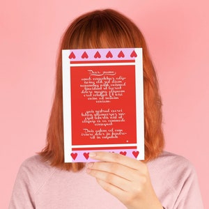 Carte d'amour Saint Valentin