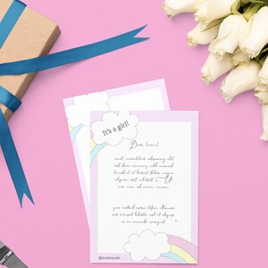 It's A Girl Gender Reveal Card