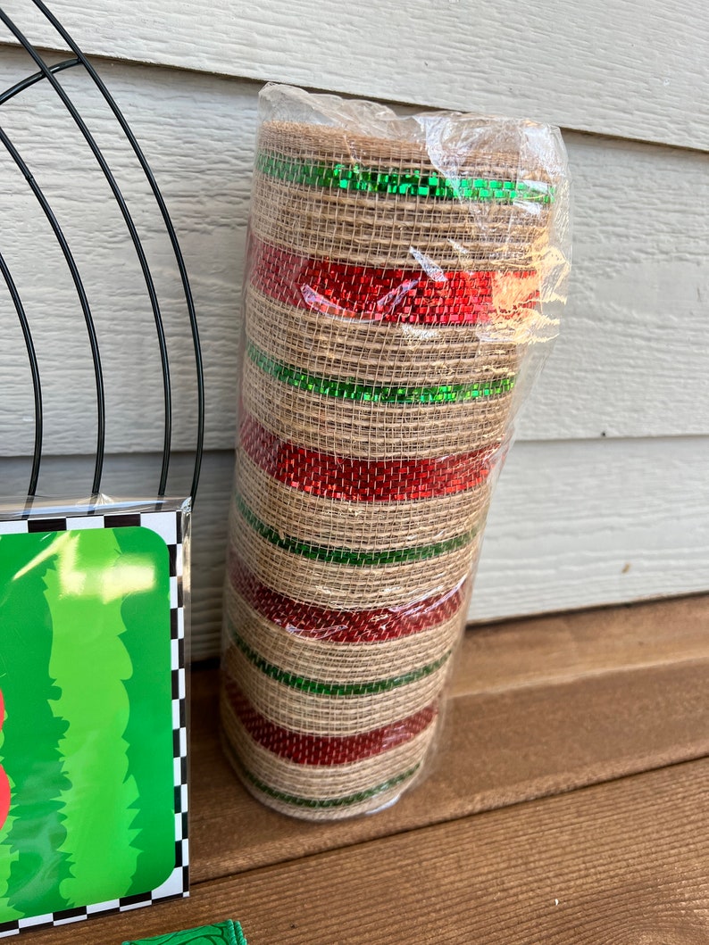 Watermelon wreath kit, diy wreath kit, make your own wreath image 4