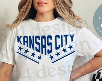 Kansas City Soccer Vintage Varsity Stars PNG, KC Soccer Retro Design, Sporting jpg, Retro Varsity, Soccer City, KC Baby, sublimation dtf