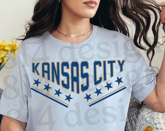 Kansas City Baseball Varsity Stars PNG, KC Baseball, Vintage Royals jpg, Retro Design, Kauffman Stadium, Opening Day, sublimation dtf