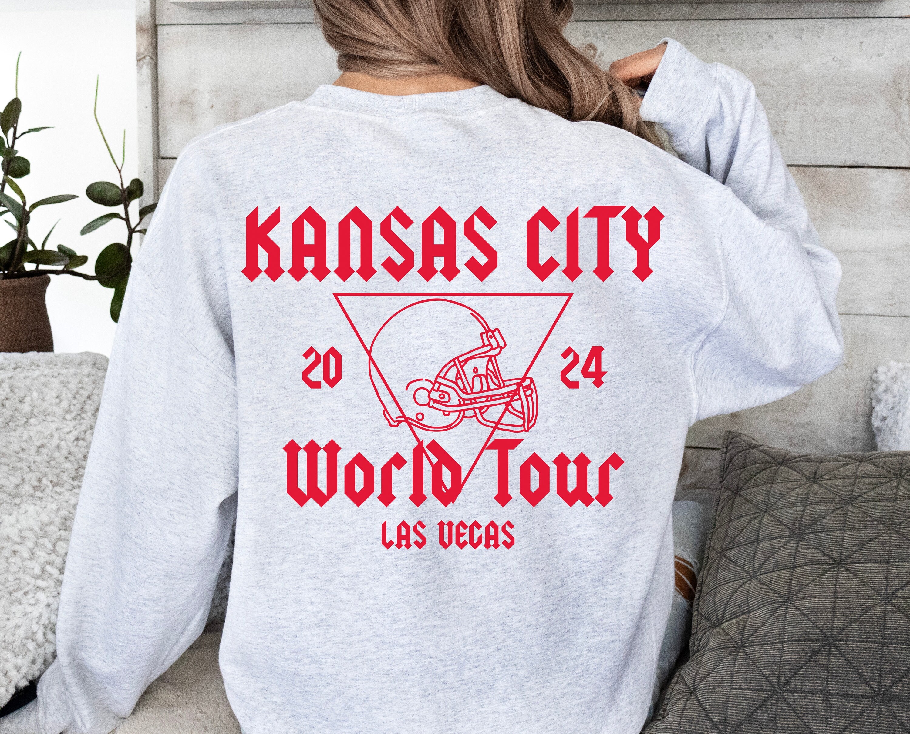 Kansas City World Tour Las Vegas 2024 PNG, KC Football Retro Rocker SVG ...