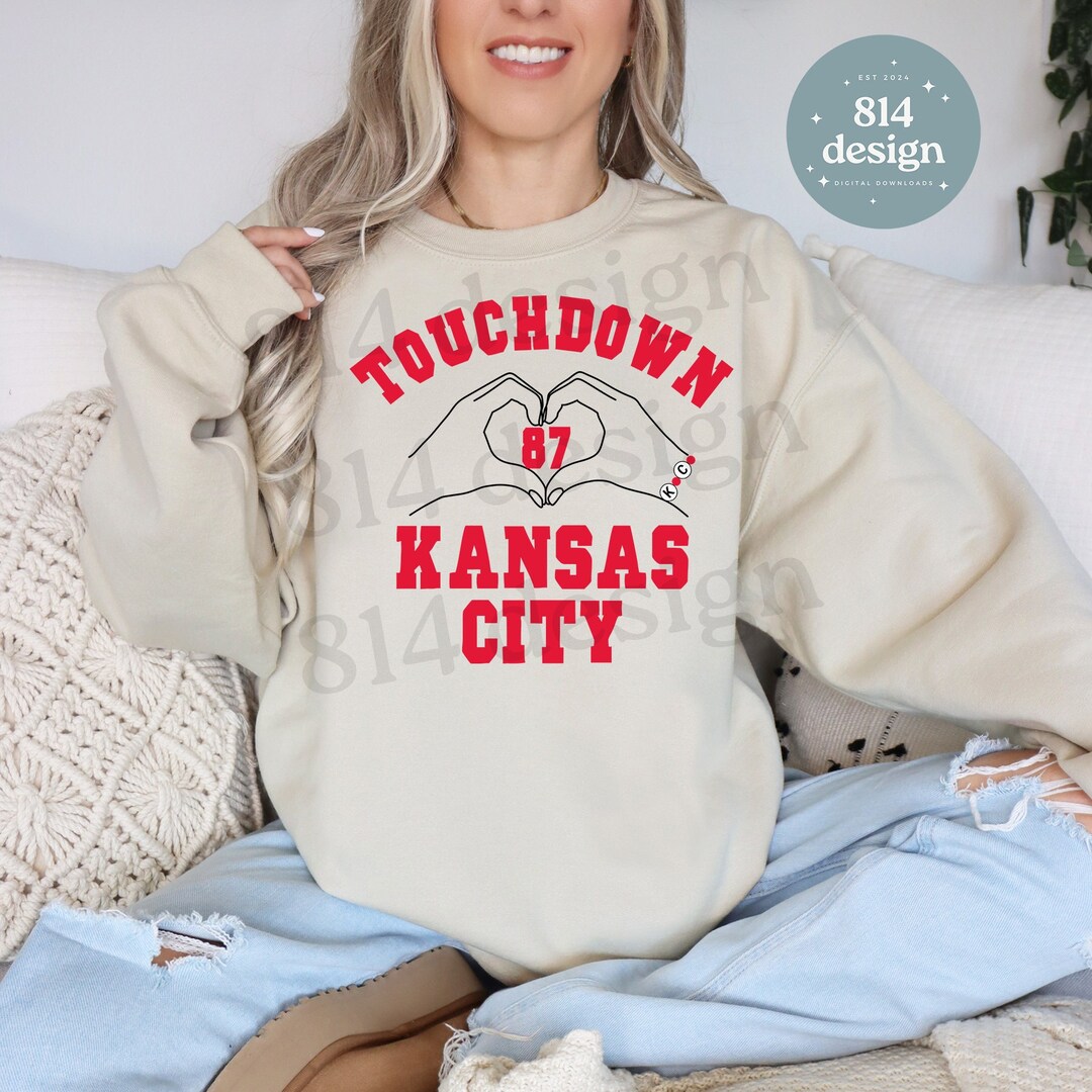 Touchdown Kansas City, 87 PNG, Kelce Jpg, Kansas City Football SVG, KC ...