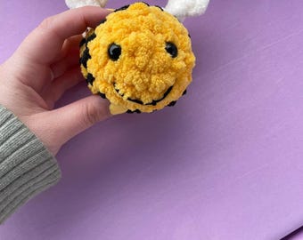 Handmade Crochet Bee | Stuffed Bumblebee Plush | Perfect Gift for Kids, Bee Lovers & Home Décor