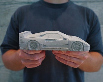 Maquette voiture en béton Ferrari F40