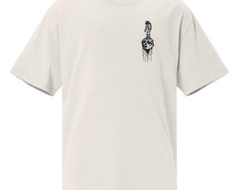 Alter Ego Astronaut Moon Landing T-shirt unisexe surdimensionné noir à la mode