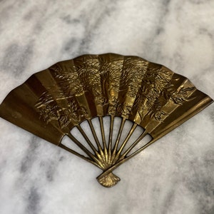 Ornate Brass Hand Fan