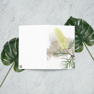 Grevillea Grußkarte, australische Aquarell Kunst, Blanko Karte, einheimische Blumen, Blumenkunst, Geschenke für jeden Anlass,