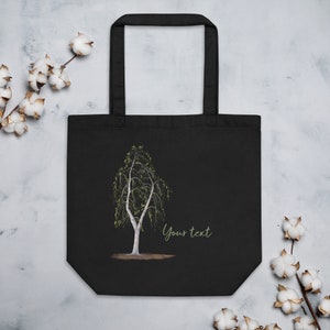 Australian weeping gum tree, Eco Tote Bag, eucalyptus tree, Australian artwork, Australian native design, gifts for gardeners, native gift,