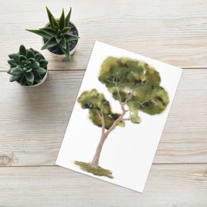 Australian Gum Tree Artwork, Blank Greeting card with envelope, Aussie card, Australian bush greeting card, watercolour artwork, Aussie art,