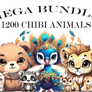 Méga lot d'animaux chibi mignons