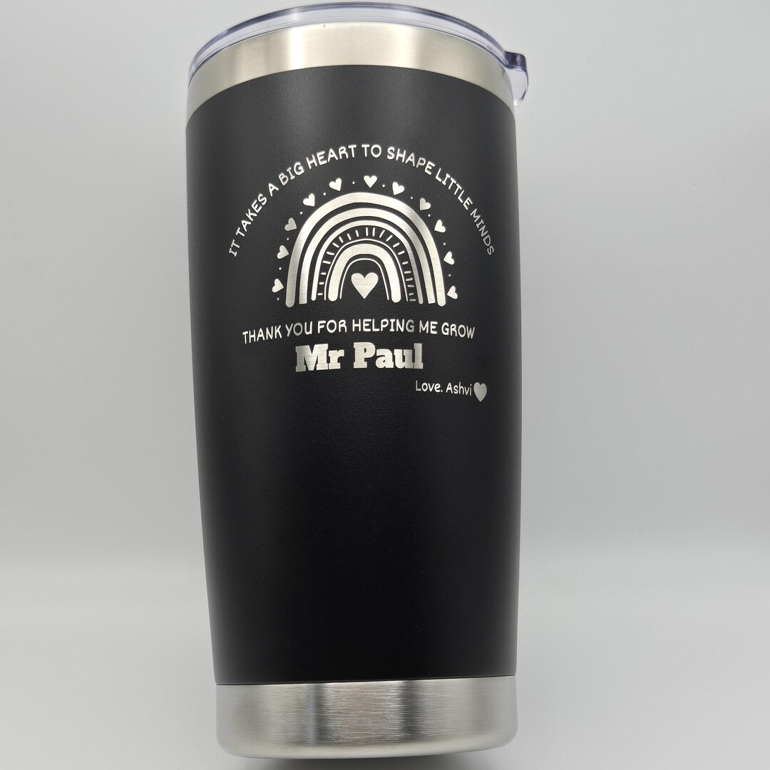 TEACHER APPRECIATION TUMBLER - Laser Engraved Tumbler, End of Year Gift ...