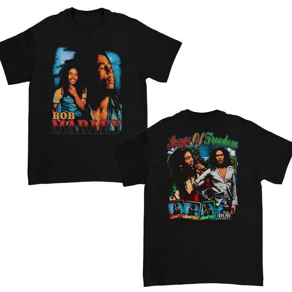 Bob Marley T Shirt, Bob Marley Songs Of Freedom Tour Fan Shirt, 90s Retro Vintage Rap Hip Hop Unisex T-Shirt, sweatshirt