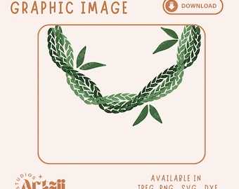Triple Maile Lei Twist for Tshirt SVG PNG (Digital Download)