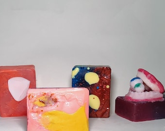 Amazing Digital Circus Collection: Caine, Jax, Ragatha, Pomni, and Gangle Inspired Soap Bars | Purchase Together OR Separate!